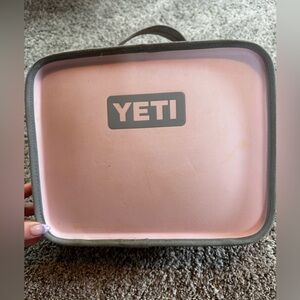 YETI Blush Pink and Charcoal Gray Lunch Box
